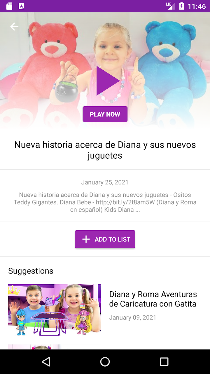 Diana and Roma: Videos & Games screenshot