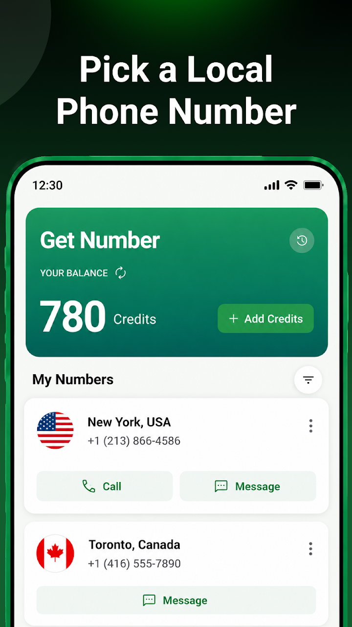 Second Phone Number - 2nd Line screenshot