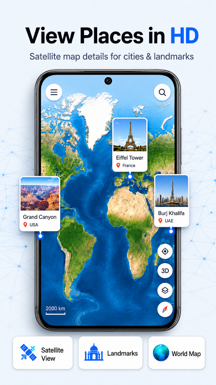 Live Earth Map - GPS Satellite screenshot