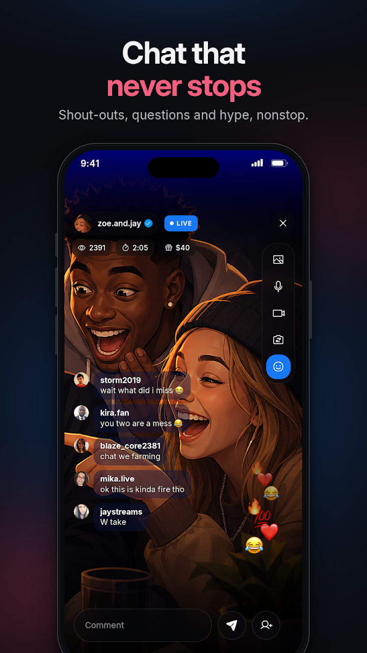 100K Live - Fake Live Stream screenshot