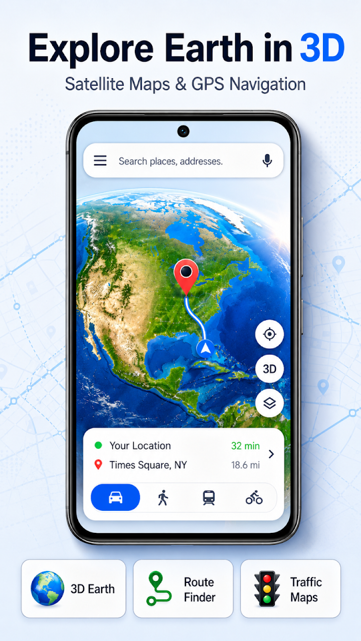 Live Earth Map - GPS Satellite screenshot