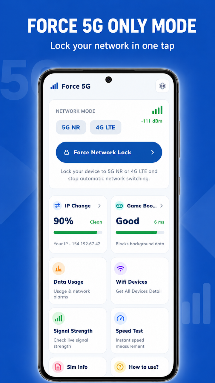 5G Only LTE Mode: Force 4G LTE screenshot