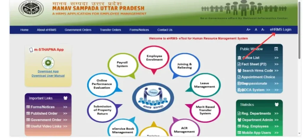 Manav Sampada UP eHRMS Login โ Leave, Salary & Service Portal 2 manav sampada portal