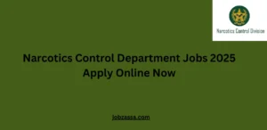 Narcotics Control Department Jobs 2025