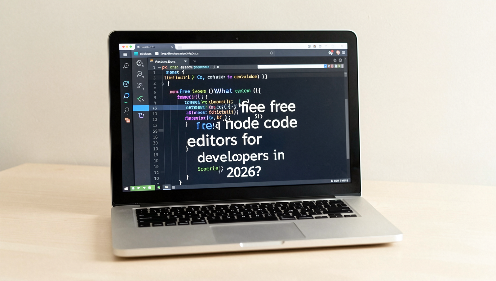 Diagram showcasing the top free code editors for developers in 2026.