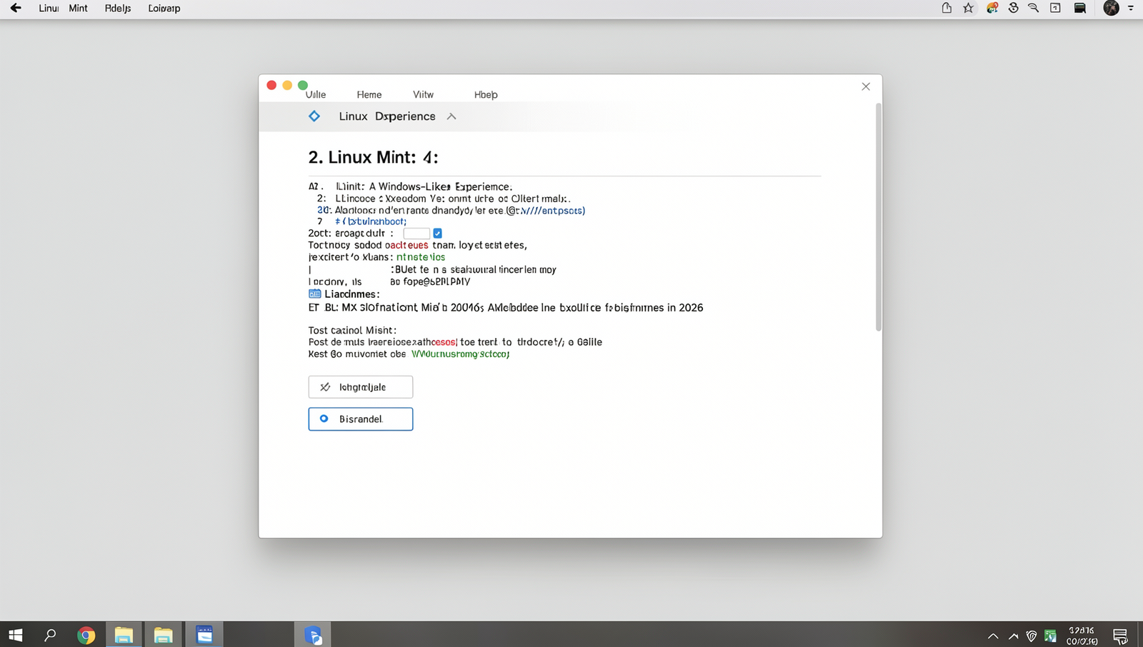 Screenshot of a Linux Mint desktop showcasing a user-friendly interface.