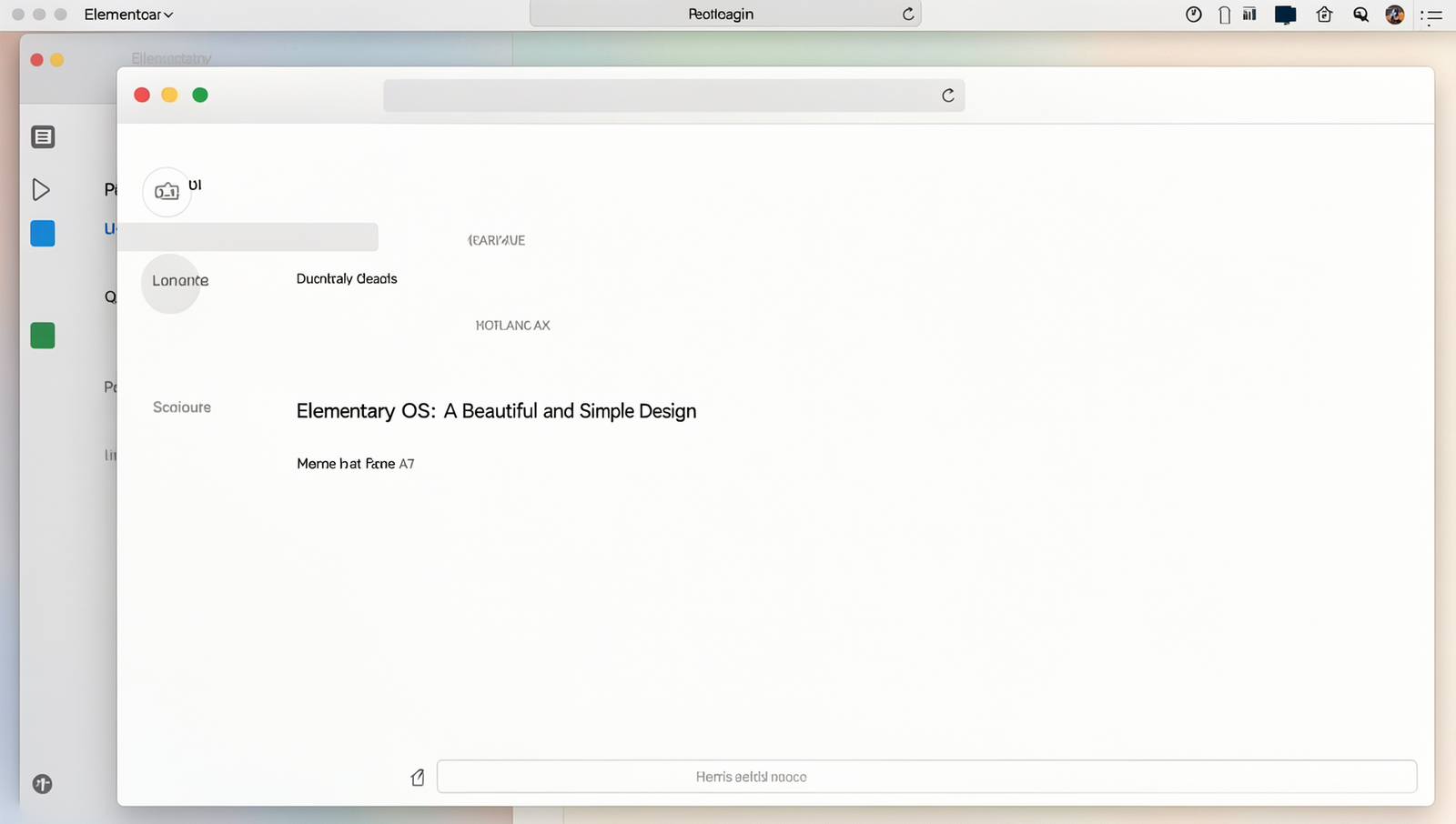Screenshot of Elementary OS desktop showcasing its clean and elegant interface.