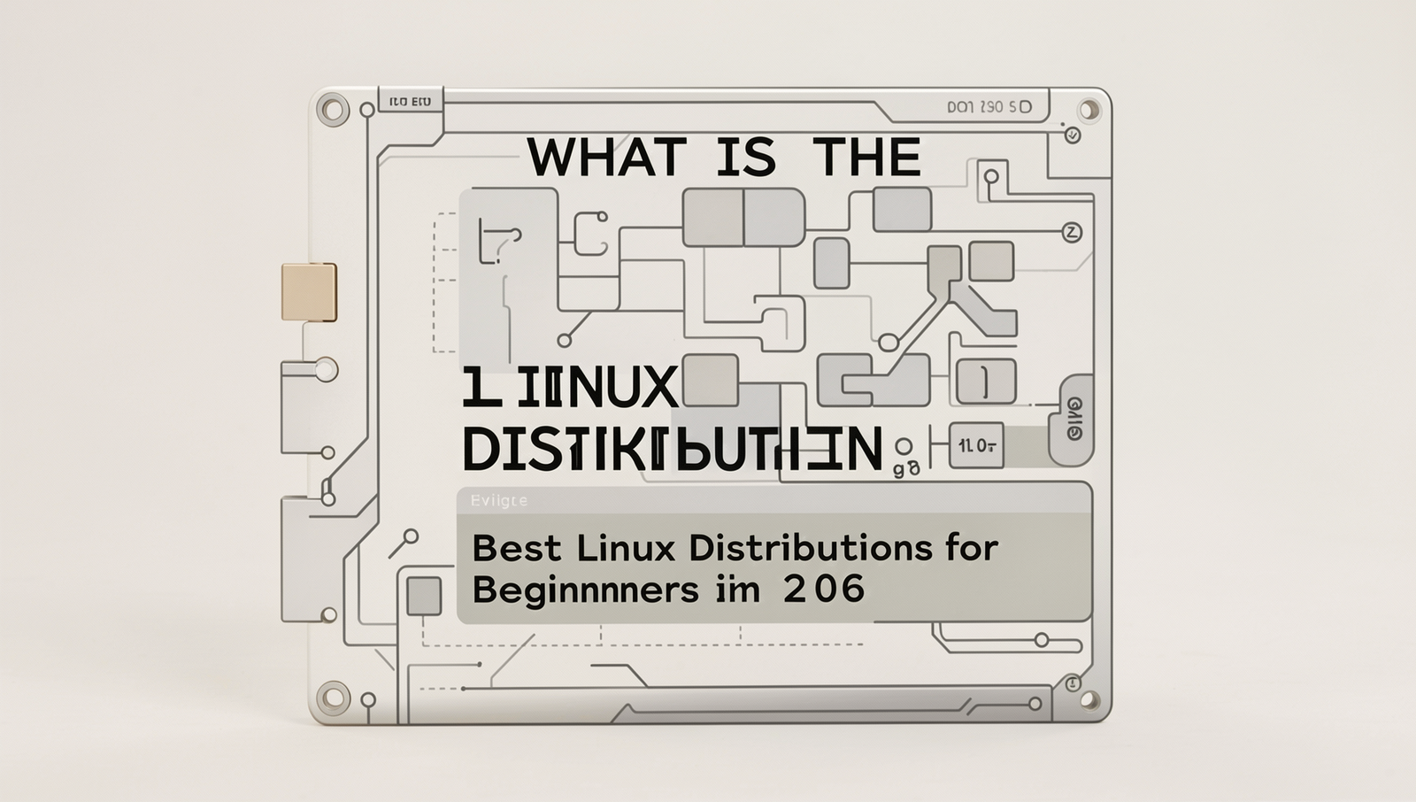 Infographic showing top Linux distributions for beginners in 2026.