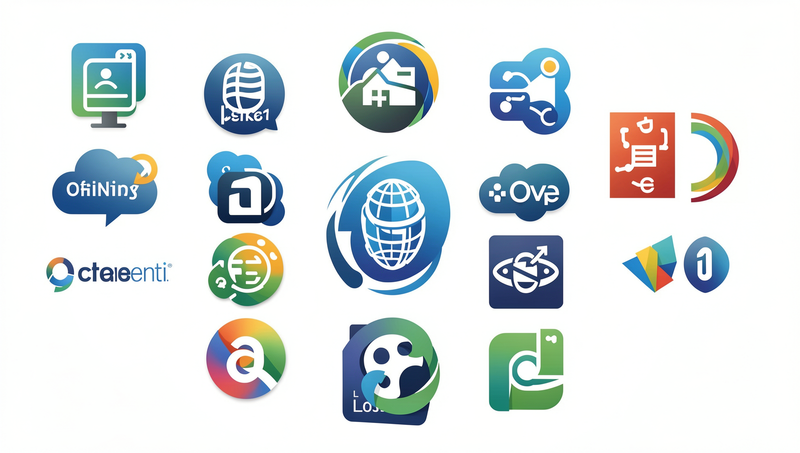 Collage of various operating system logos for programming and development.