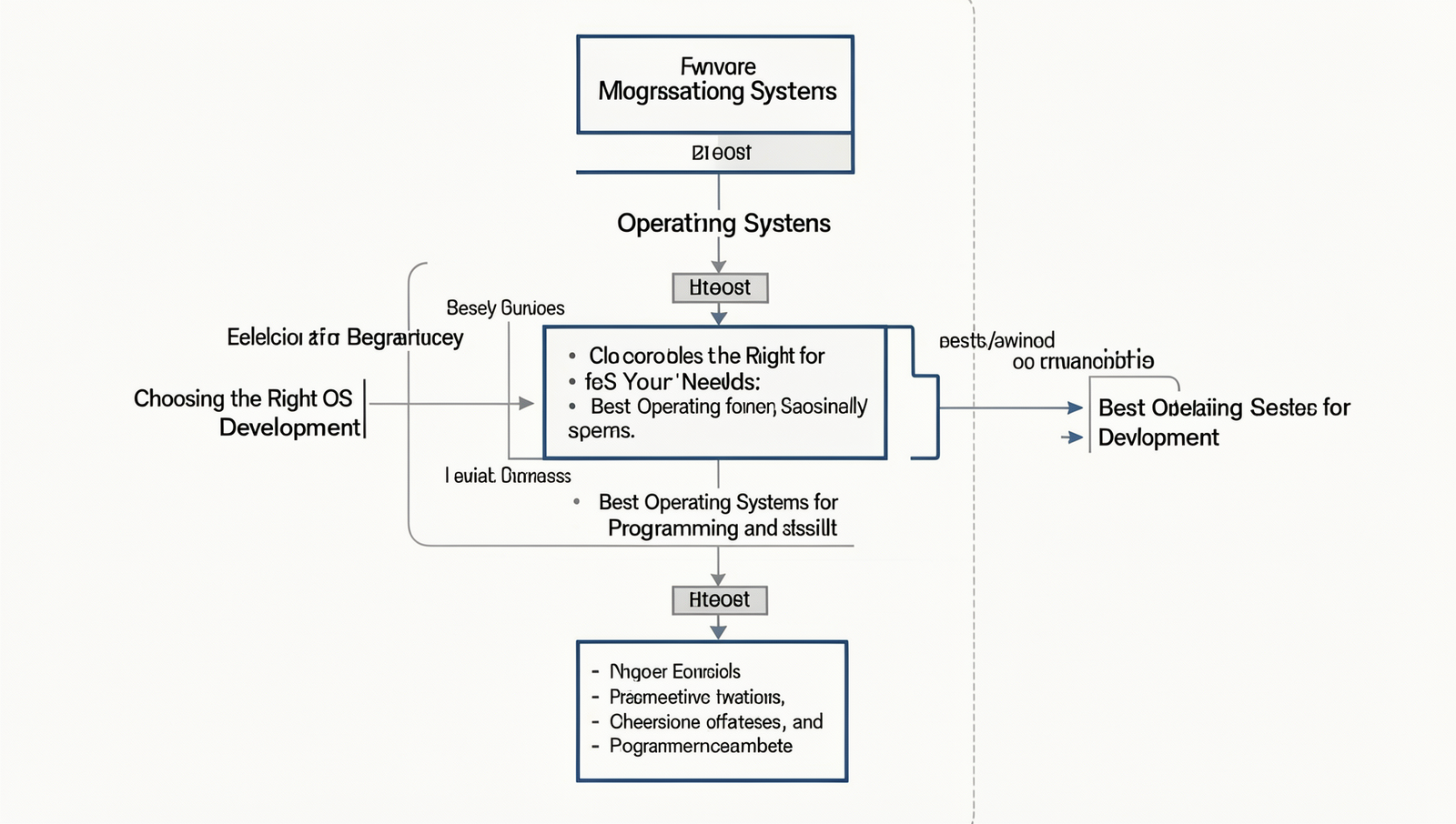 Detailed decision-making flowchart for selecting an operating system.