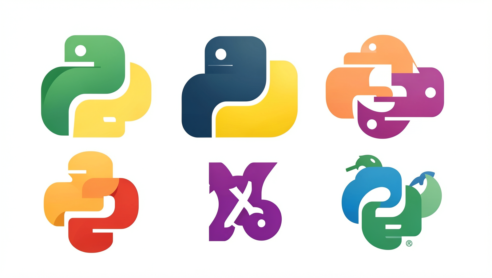 Collage of logos for Python, JavaScript, Ruby, and Scratch in a professional layout.