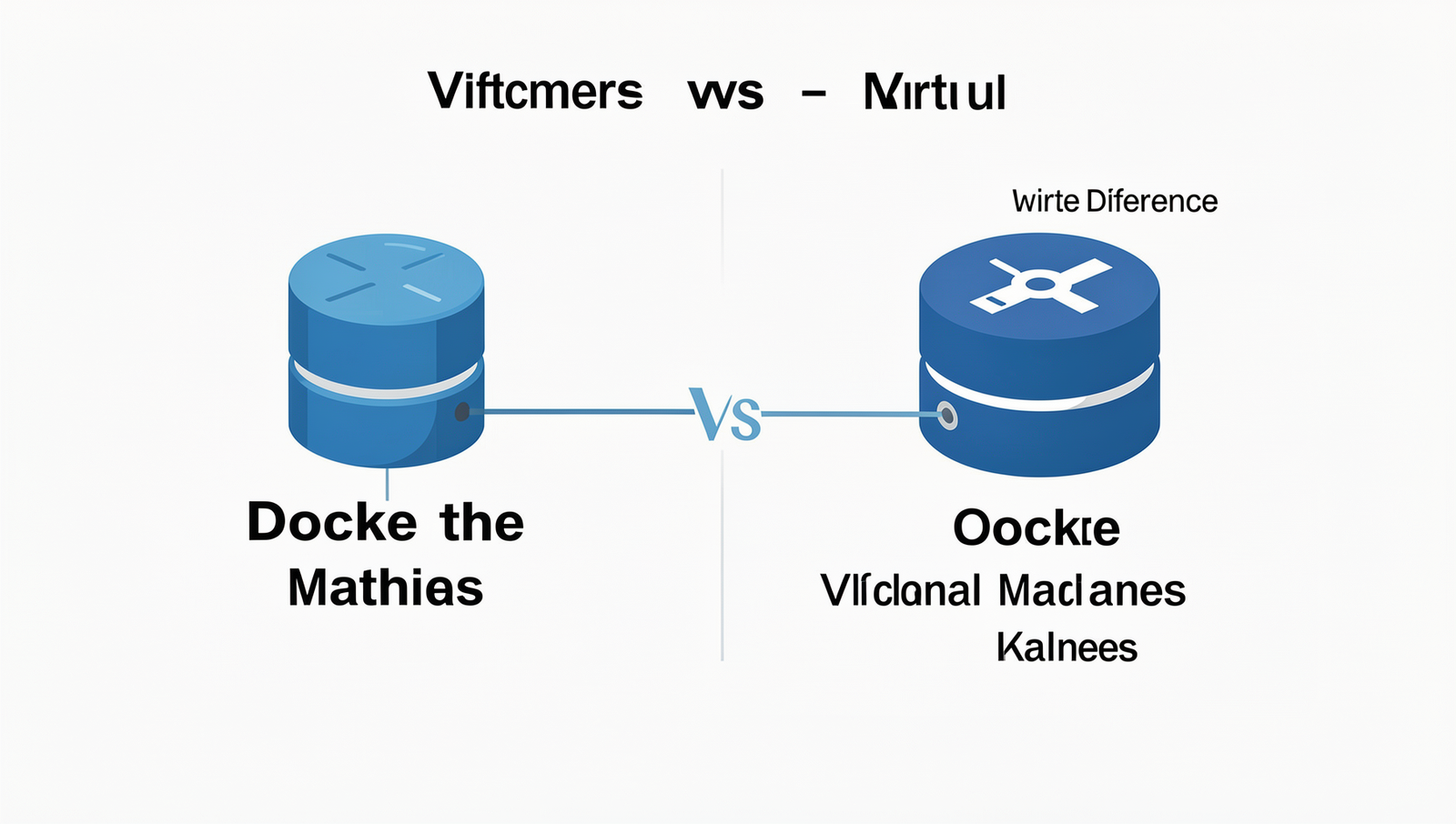Infographic comparing security features of Docker and Virtual Machines in a detailed diagram.
