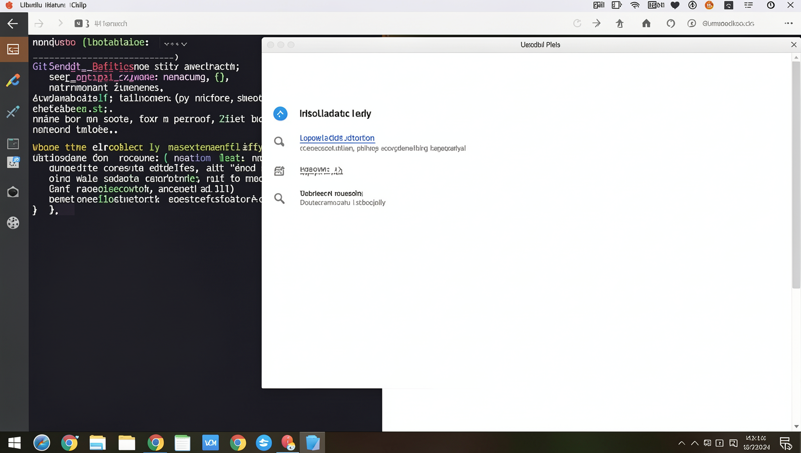 Screenshot of the Git installation process on a Linux desktop terminal.