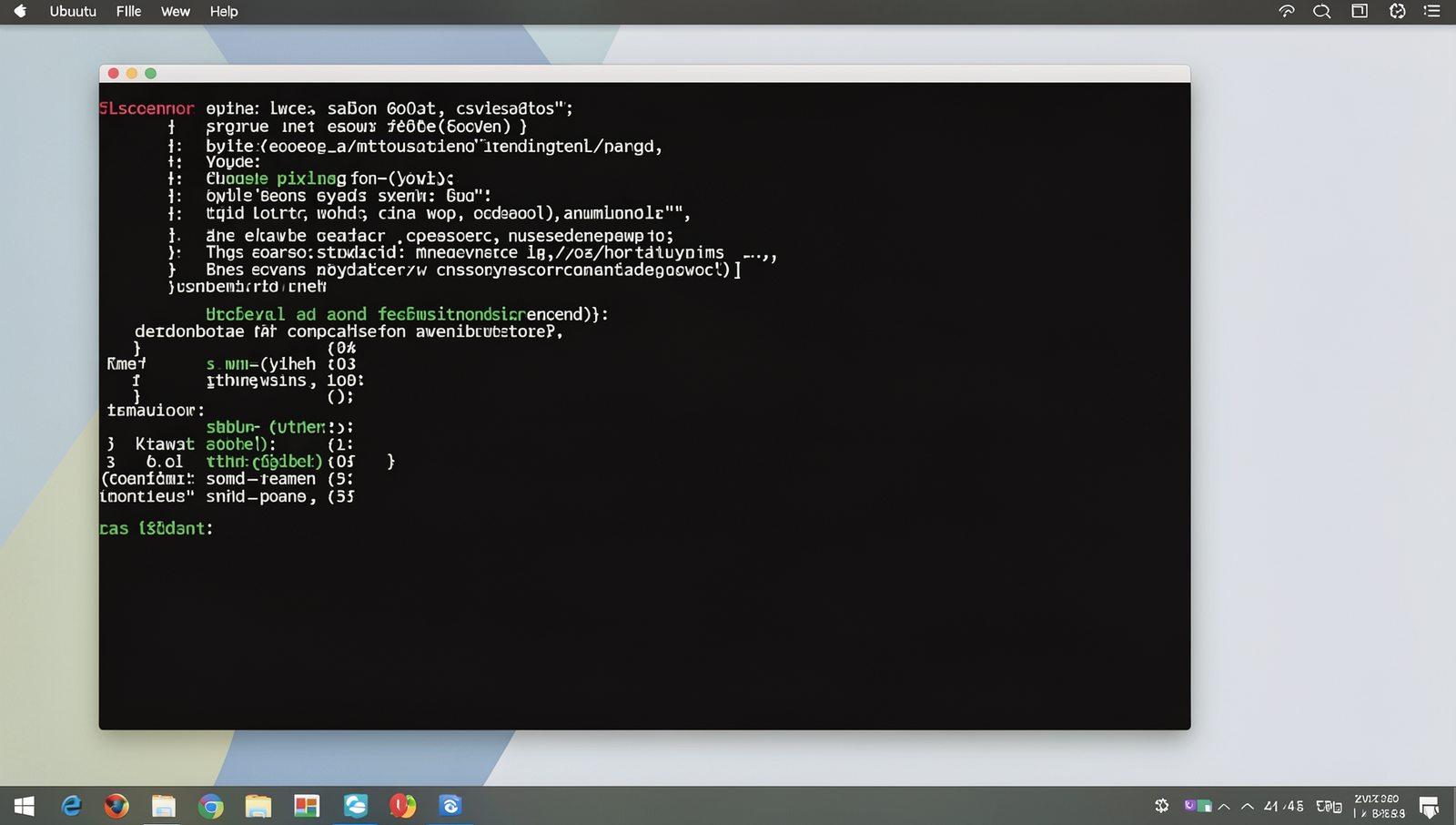 Screenshot of a Linux command prompt displaying Python program output.