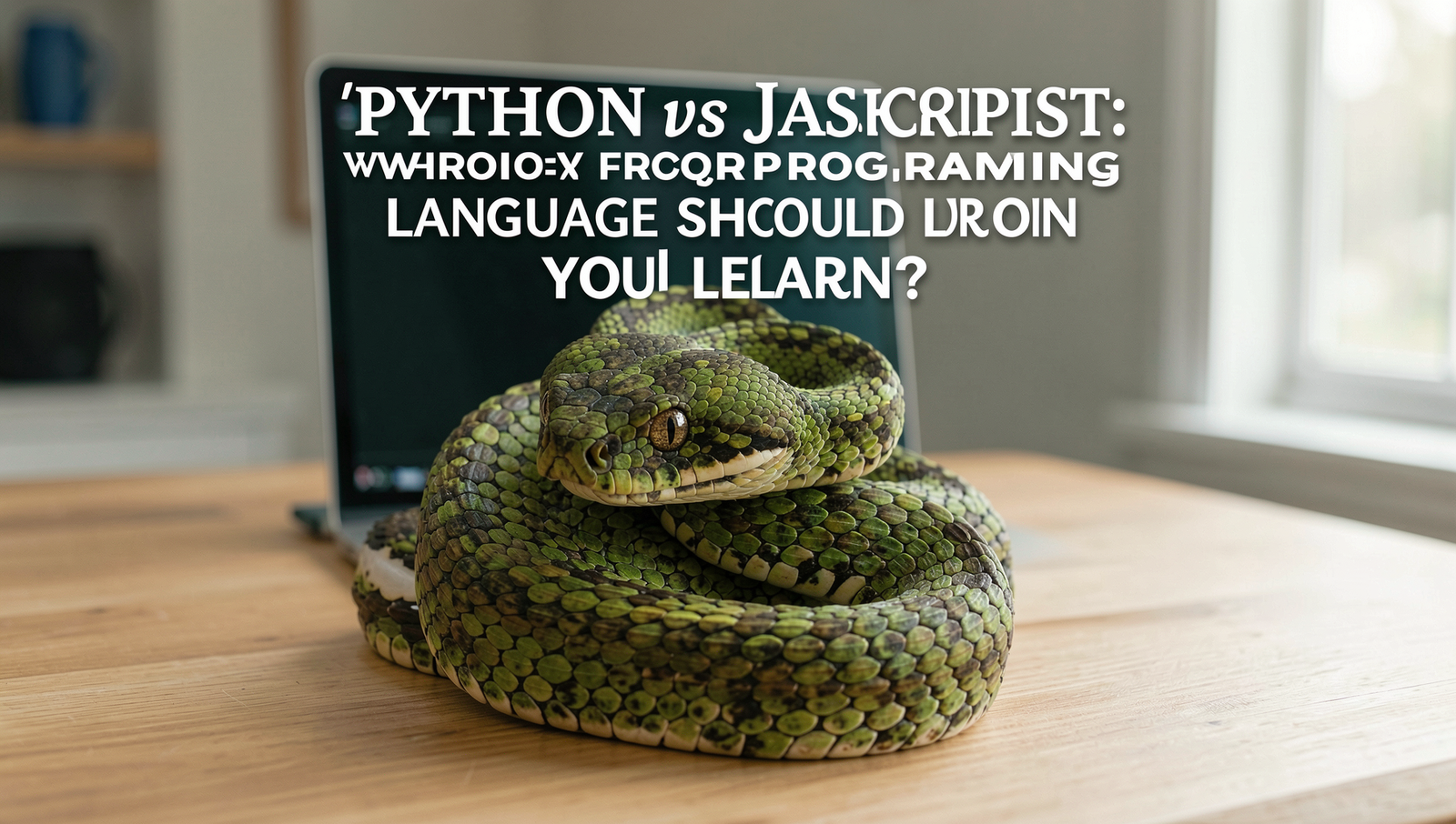 A split-screen image showcasing Python and JavaScript programming environments.