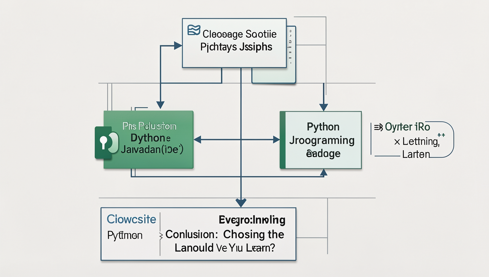 Detailed decision-making flowchart comparing Python and JavaScript for learners.