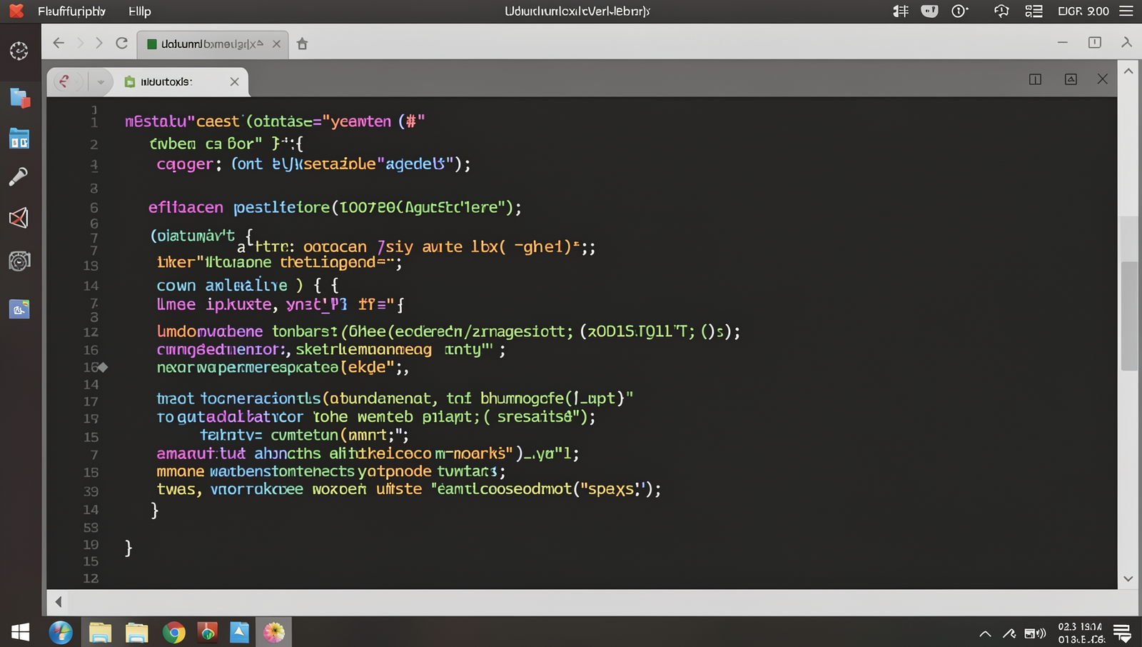 Screenshot of a code editor displaying Python code on a Linux desktop.
