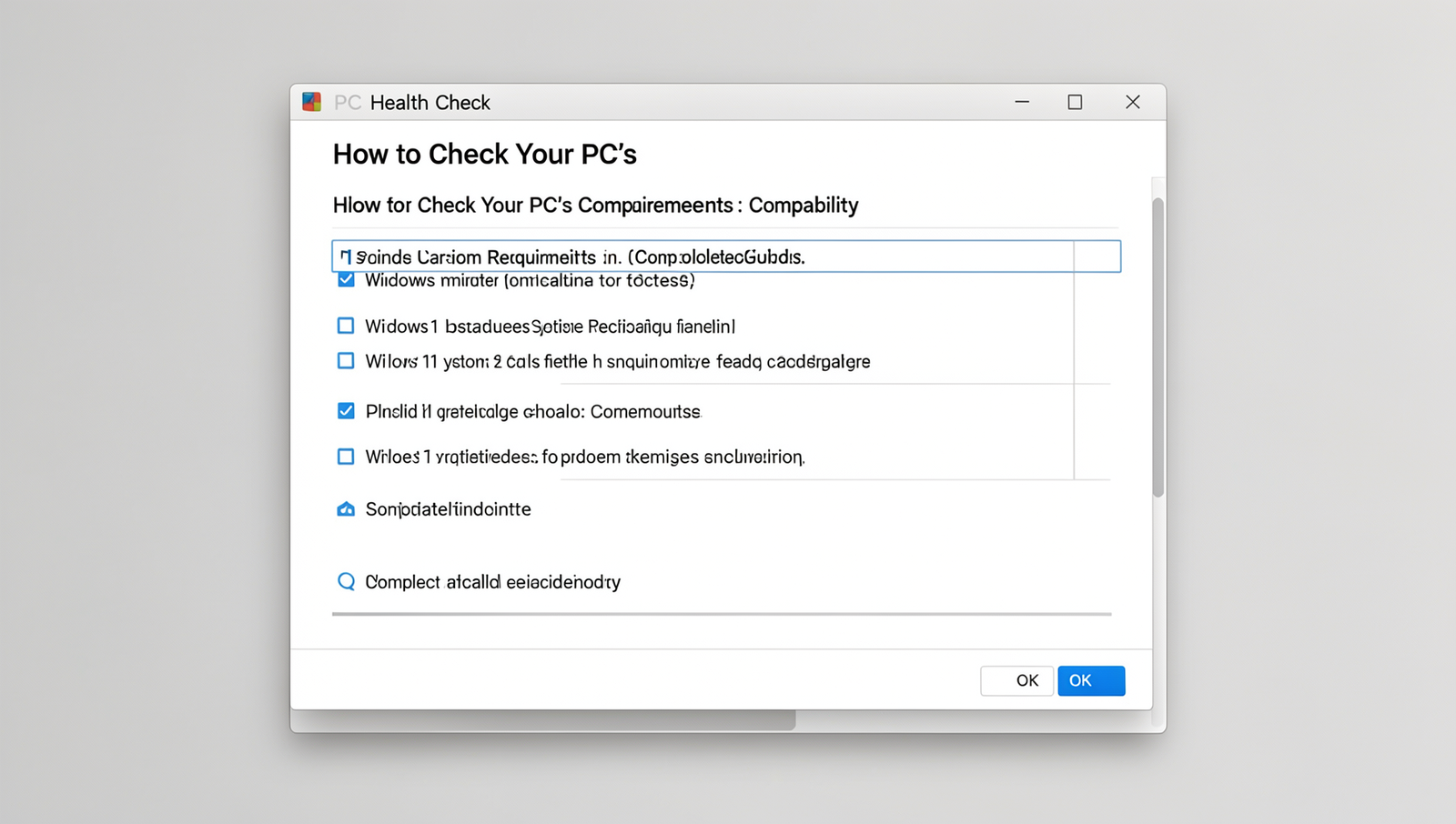 Screenshot of the PC Health Check tool displaying Windows 11 compatibility results.