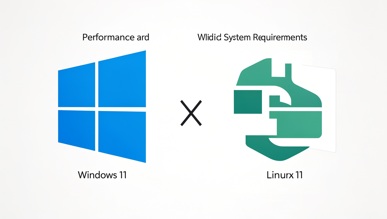 Graphical performance benchmarks comparison between Windows 11 and Linux.