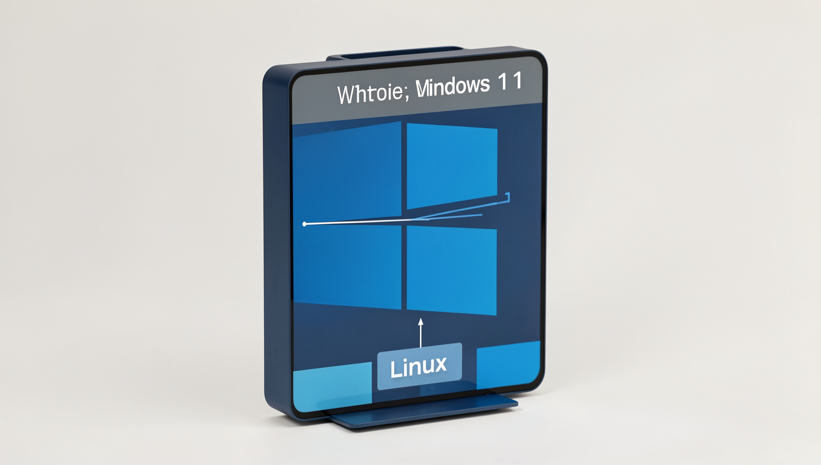 Comparison diagram of Windows 11 and Linux security features.